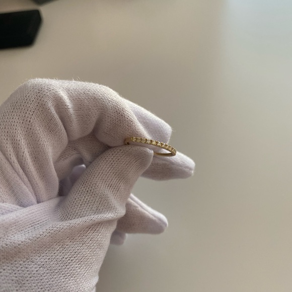 Sold on IG Half eternity ring 18K; 0.15ct (12 natural dia) - Picture 5 of 14